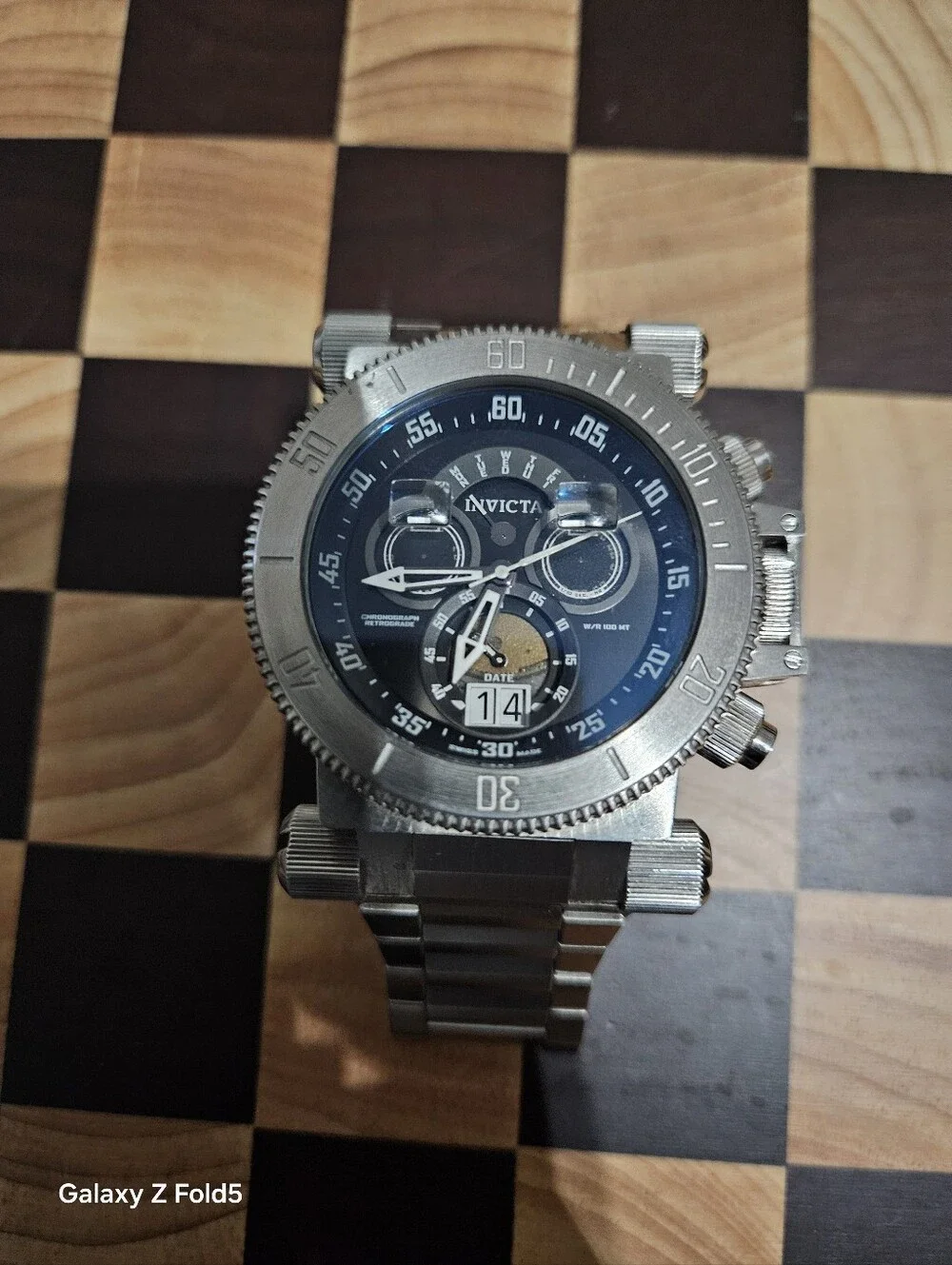 Invicta Silver and Blue Coalition Forces Men's Chronograph Watch 51mm